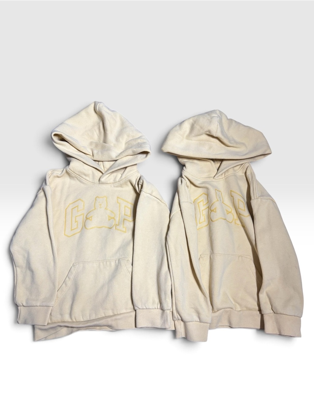 Baby Gap Yellow Brannan Bear Logo Hoodie Size 5 Years (Set Of 2)